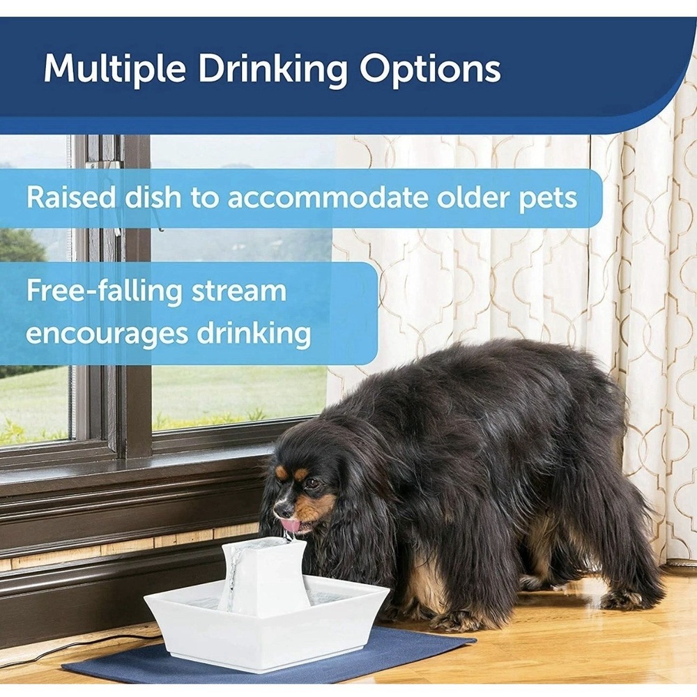 Petsafe Drinkwell 70‎ oz. Ceramic Pagoda Pet Fountain Bowl PWW00-13907